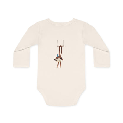 Cheeky Monkey Organic Baby Bodysuit – Eco-Friendly & Playfully Adorable