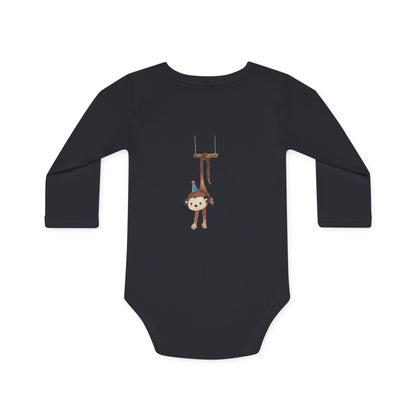 Cheeky Monkey Organic Baby Bodysuit – Eco-Friendly & Playfully Adorable