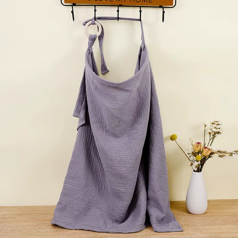 Breathable Cotton Nursing Cover – Baby Blanket & Privacy Apron