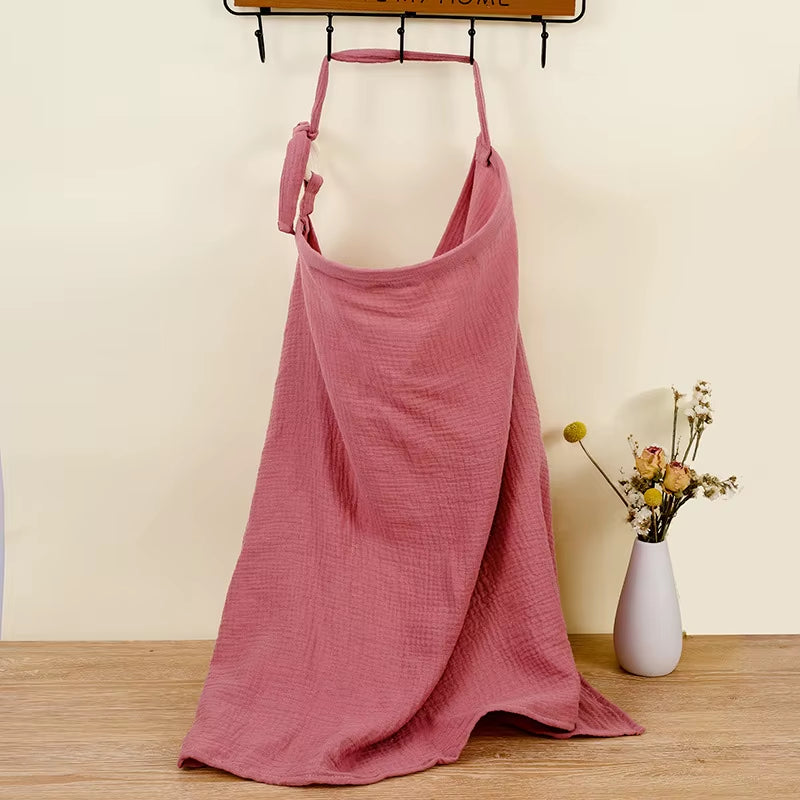 Breathable Cotton Nursing Cover – Baby Blanket & Privacy Apron