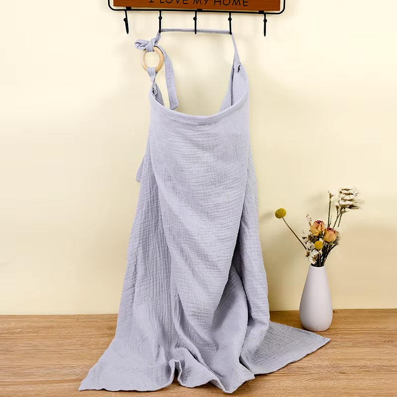 Breathable Cotton Nursing Cover – Baby Blanket & Privacy Apron